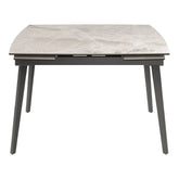 Vera 120 - 180cm Gloss Light Grey Ceramic Pull - out Extending Dining Table - Pendle Village Furniture